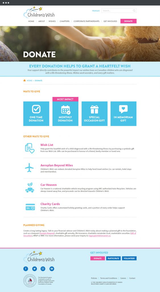 Children's Wish Foundation Lush Concepts