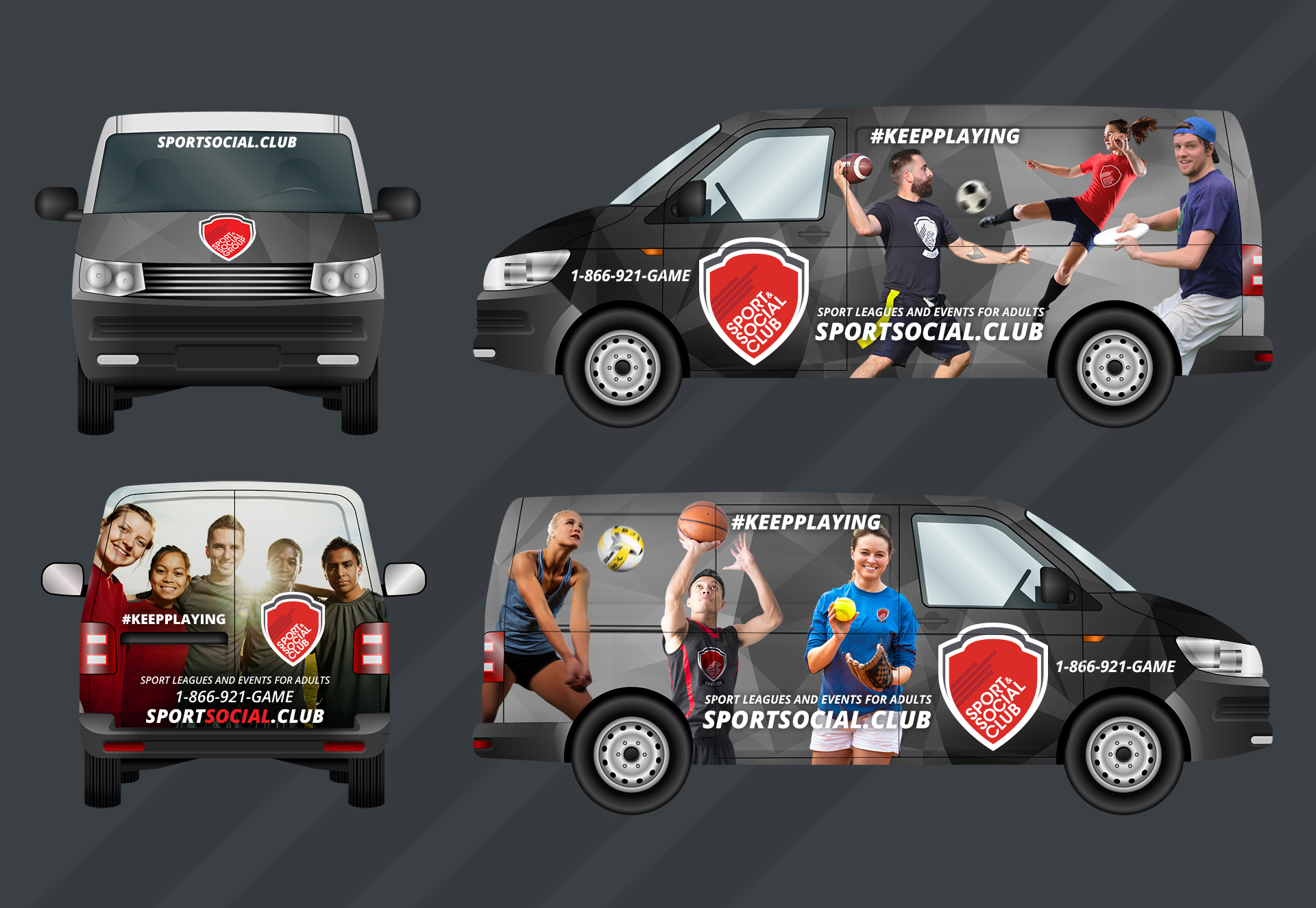 Sports & Social Club vehicle wrap