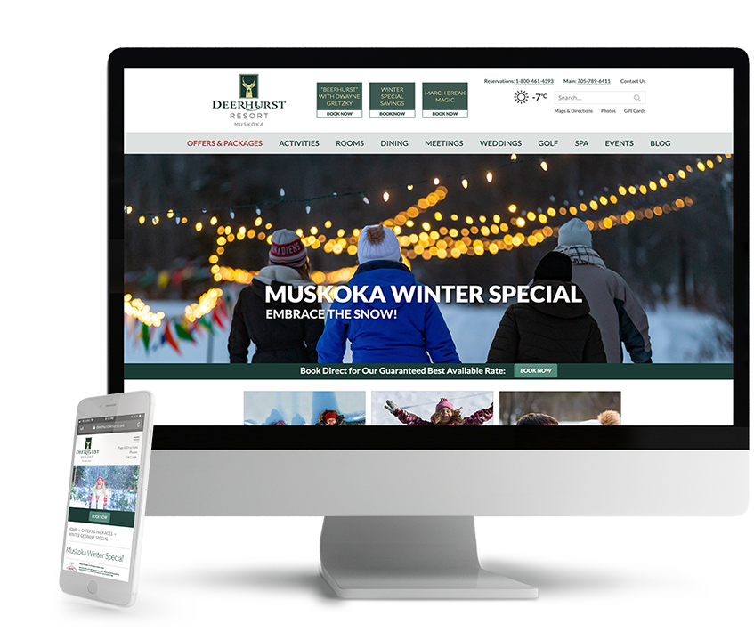 Deerhurst Resort responsive design