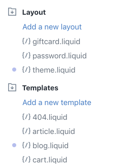 Shopify - altered theme files