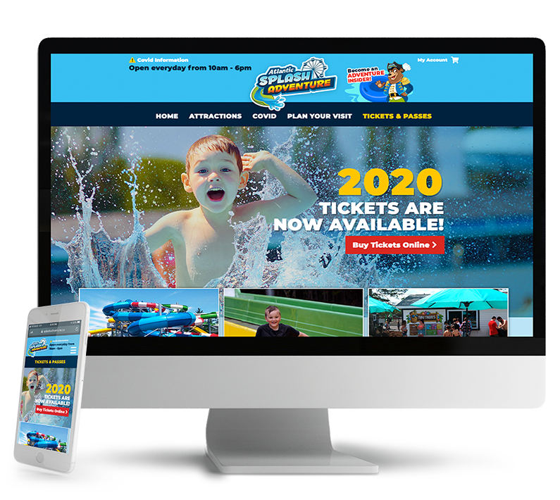 Atlantic Splash Adventure responsive web design