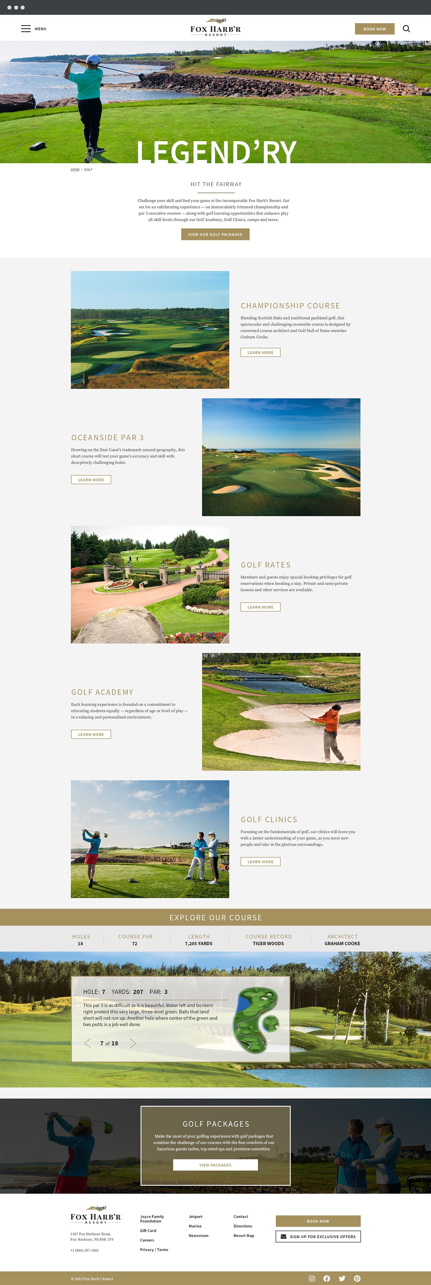 Fox Harb'r Golf page